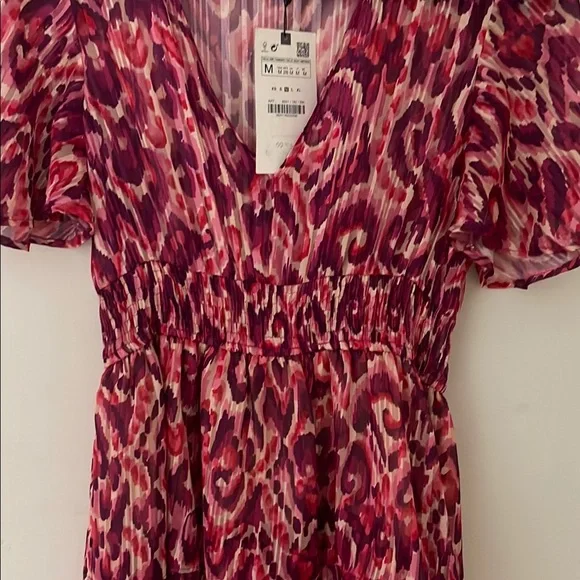 Women's Pink Patterned Top - Picture 5 of 5